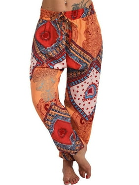 Forever Womens Snake Leopard and Alphabet Print Plus Size Hareem Trousers